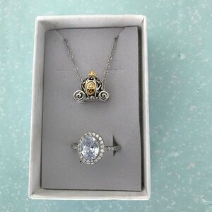 Cinderella charm and 7.5 ring